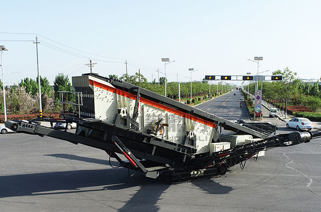 移動式振動篩石機