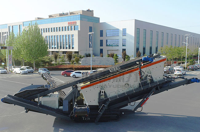 移動式振動篩石機