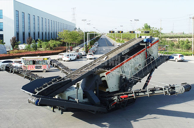 移動式振動篩石機