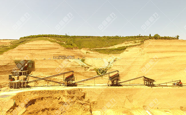 時產(chǎn)1000噸骨料生產(chǎn)線工藝流程