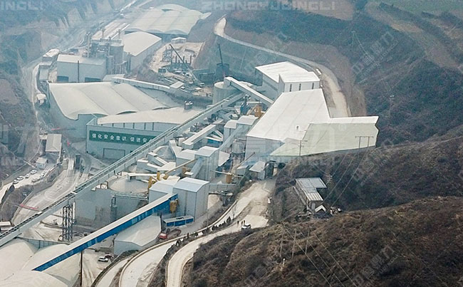 時產(chǎn)2500噸石灰石破碎生產(chǎn)線