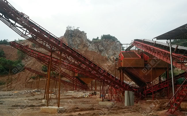 時(shí)產(chǎn)600噸砂石破碎生產(chǎn)線