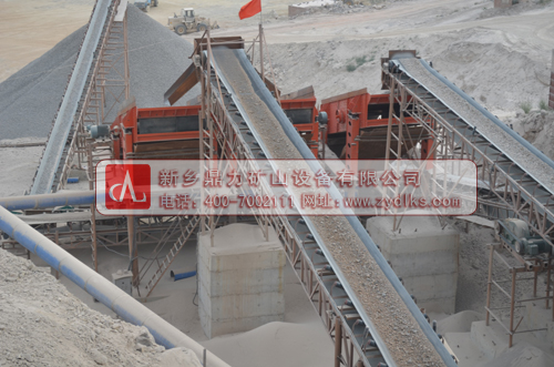 重慶豐都縣石料生產(chǎn)線一隅