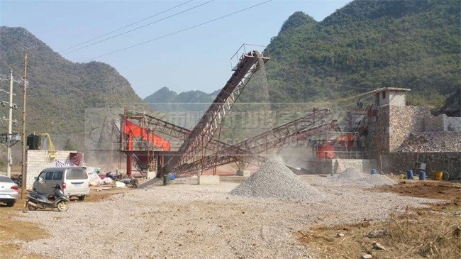 鼎力砂石生產(chǎn)線現(xiàn)場圖