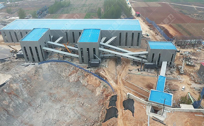 時產(chǎn)1500噸骨料生產(chǎn)線