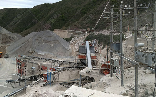 時產(chǎn)800噸石灰石碎石生產(chǎn)線
