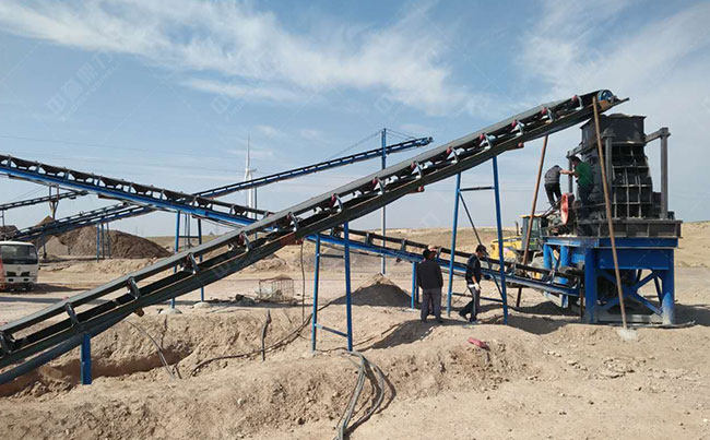 時(shí)產(chǎn)200噸花崗巖破碎機(jī)生產(chǎn)線