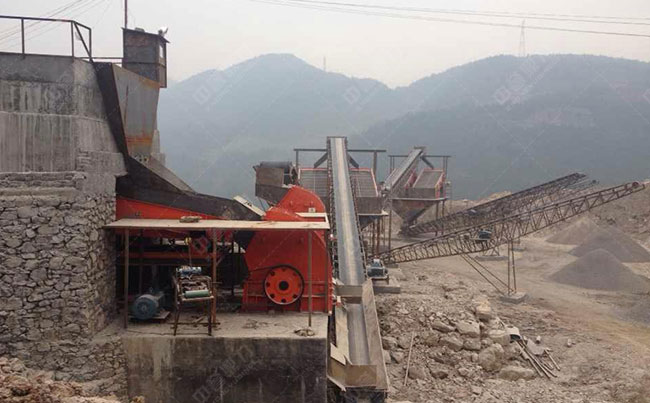 時產1200噸碎石生產線