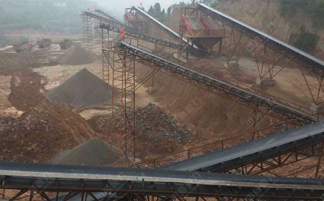 時產1200噸碎石生產線