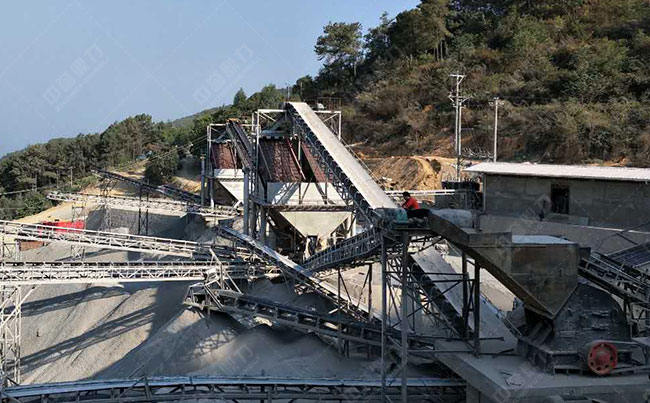 時產(chǎn)800噸沙石骨料生產(chǎn)線