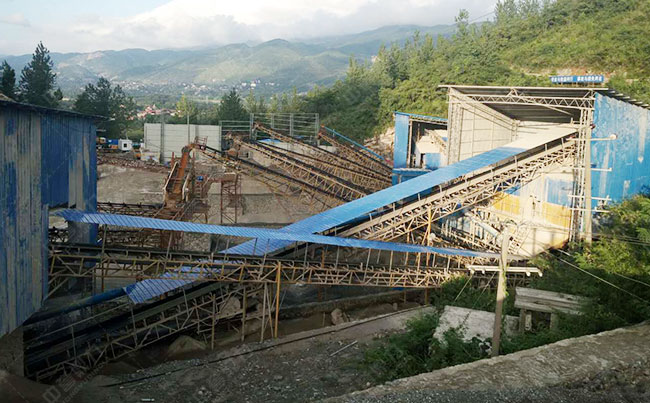 時產(chǎn)800噸混凝土骨料生產(chǎn)線