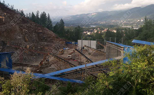 時產(chǎn)800噸混凝土骨料生產(chǎn)線