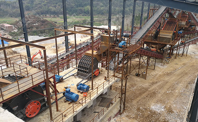 時產(chǎn)800噸石料廠環(huán)保生產(chǎn)線