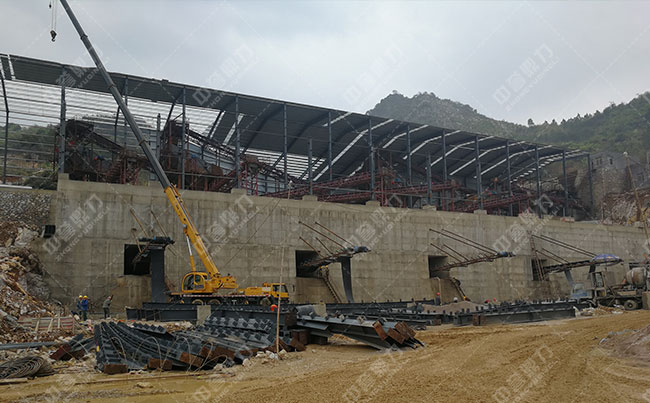 時產(chǎn)800噸石料廠環(huán)保生產(chǎn)線